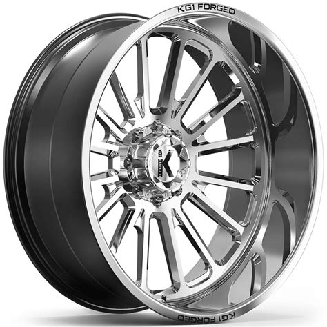 Kg1 Forged Kf019 Torture 22x12 Polished Rev Wheels And Rims