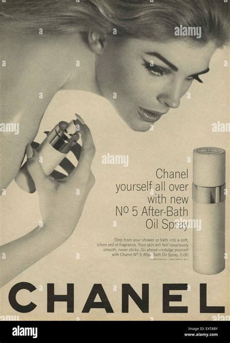 1960s USA Chanel Magazine Advert Stock Photo Alamy