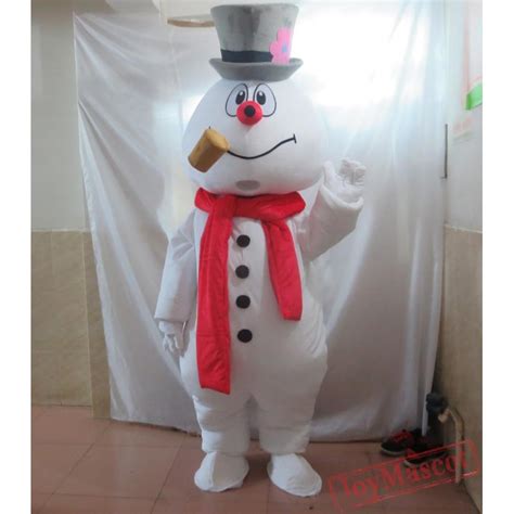 Frosty Snowman Mascot Costume Adult Frosty Snowman Costume