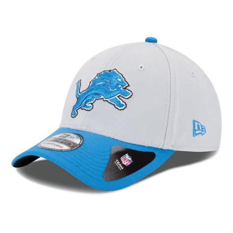 Detroit Lions New Era 39THIRTY Team Classic Flex Hat - Gray