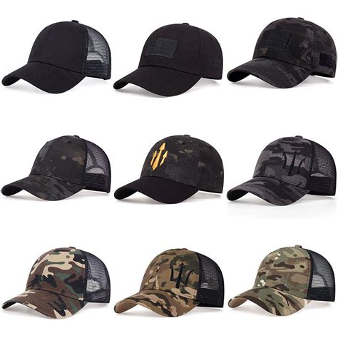 Summer Breathable Mesh Baseball Cap Unisex Outdoor Camo Tactical Hats