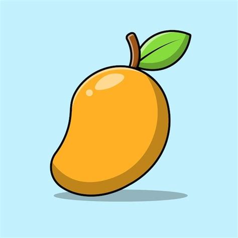 Mango Fruit Cartoon Vector Icon