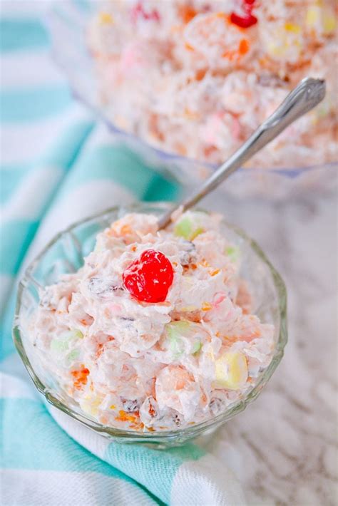 Deliciously Yummy Classic Ambrosia Salad The Salty Pot