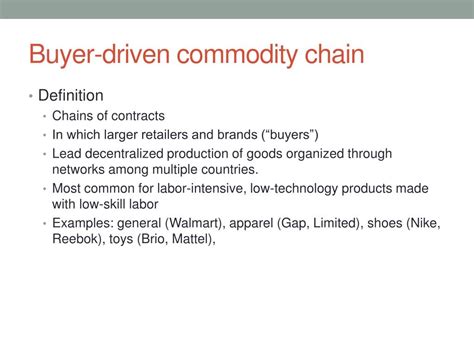 Ppt Global Commodity Chain Powerpoint Presentation Free Download