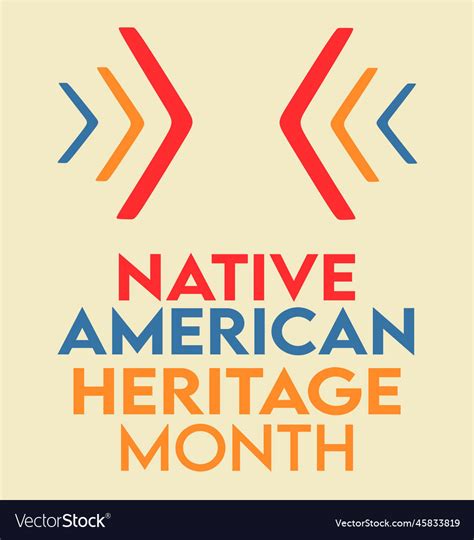 Native american heritage month Royalty Free Vector Image