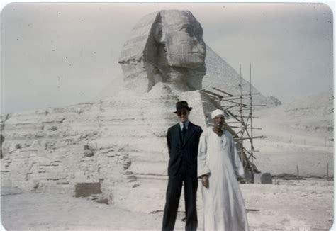 Edwin A Locke Jr In Front Of The Sphinx Harry S Truman