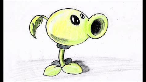 Plants Vs Zombies Dibujos Faciles Como Dibujar Planta Lanza Guisantes Paso A Paso Plants Vs