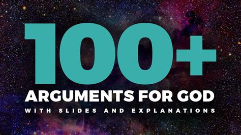 Over 100 Arguments For The Existence Of God Youtube