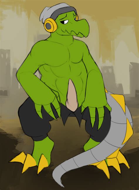 Rule 34 1boy Anthro Clothing Crocodile Crocodilian Headphones Latch Lethal League Male Male