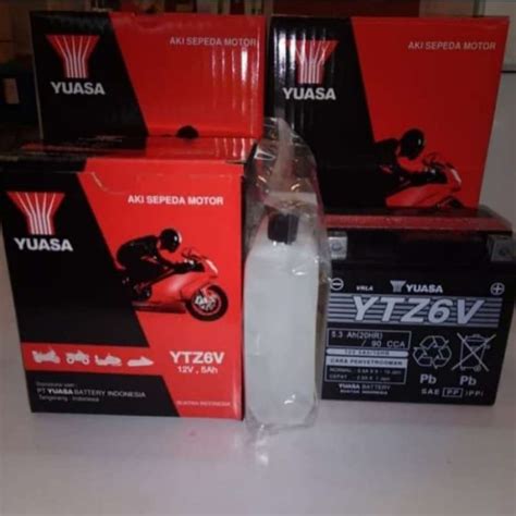 Promo Aki Motor Honda Pcx Yuasa Ytz V Original Aki Kering Diskon