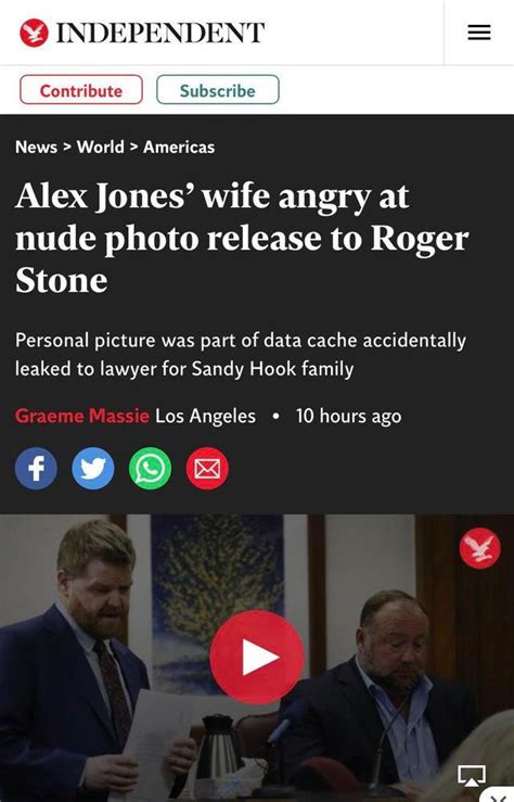 Alex Jones Sent Nude Photo Of His Wife To Roger Stone Sandy Hook