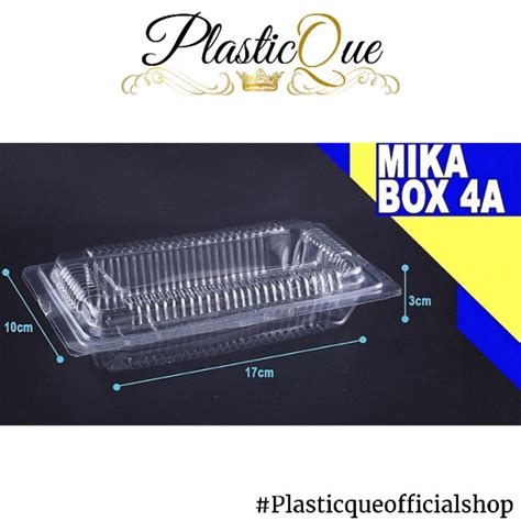 Jual Mika Plastik Kue Ukuran A Xc Isi Pcs Pcs Box Makanan