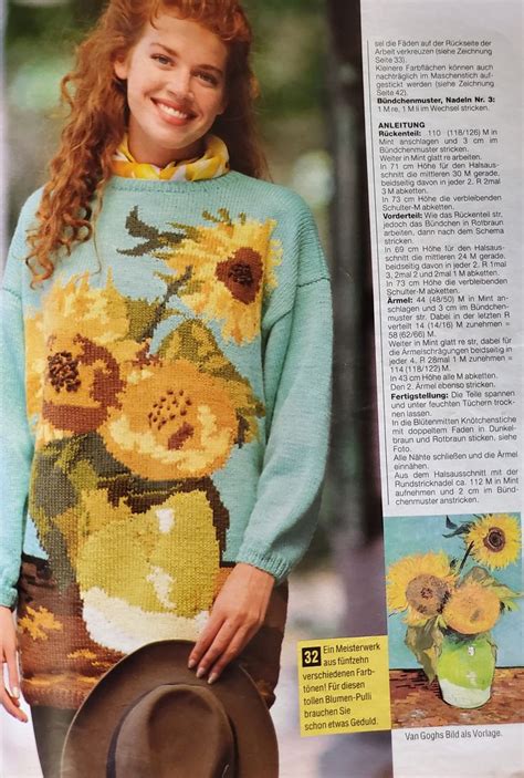 Sandra The Knitting Magazine German Version October Van Gogh