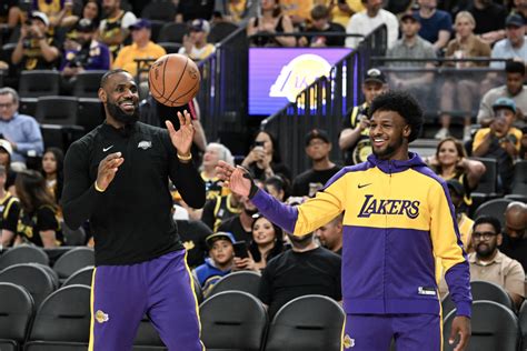 Video Lebron James Makes History Alongside Bronny As First Father Son