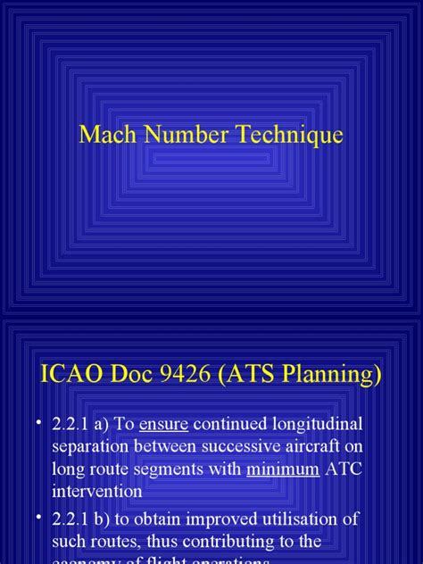 Mach Number Technique Explained | PDF | Air Traffic Control | Transport