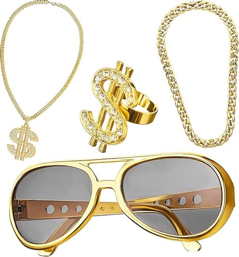 HIQE FL Accessori Costume Rapper Kit Di Costumi Hip Hop Set Hip Hop