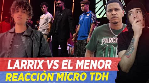 Larrix Vs El Menor 😱reaccion Micro Tdh Airon Y Gavyria Gran Final Fms