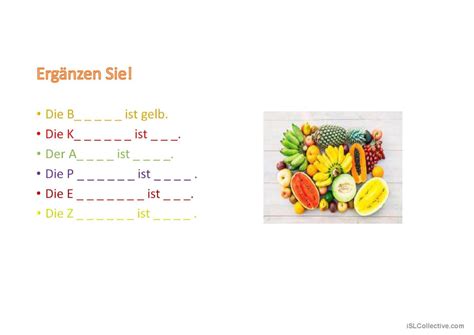 Obst Ist Gesund Deutsch Daf Powerpoints