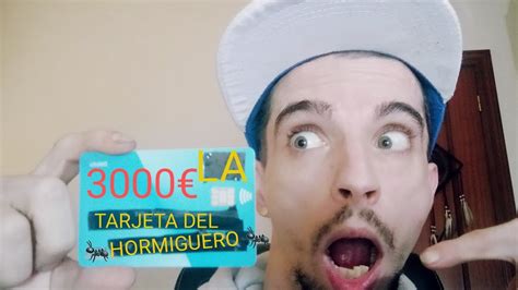 LA TARJETA DEL HORMIGUERO YouTube