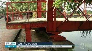 RJ2 TV Rio Sul Ponte De Resende Apresenta Rachaduras Na Estrutura E