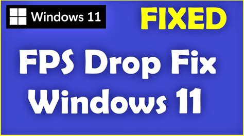 Fps Drop Fix Windows Best Settings How To Fix Fps Dropping