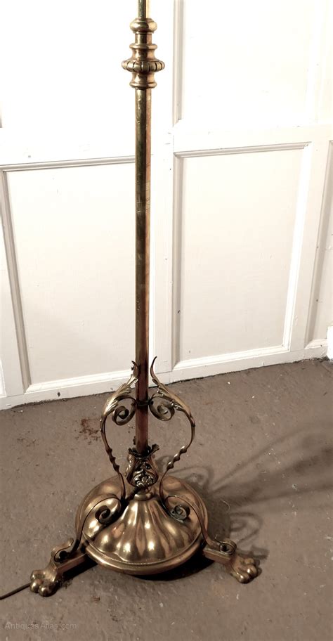 Antiques Atlas Arts And Crafts Brass Floor Lamp Rococo Standard Lamp