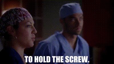 YARN To Hold The Screw Grey S Anatomy 2005 S08E09 Dark Was The