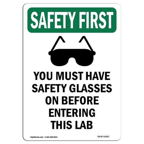 Signmission Osha Safety First Sign You Must Have Safety W Symbol