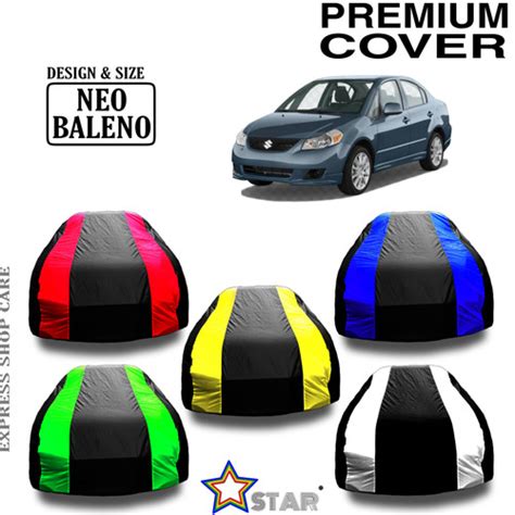 Jual Sarung Mobil Neo Baleno Strip Warna Body Cover Mobil Neo Baleno