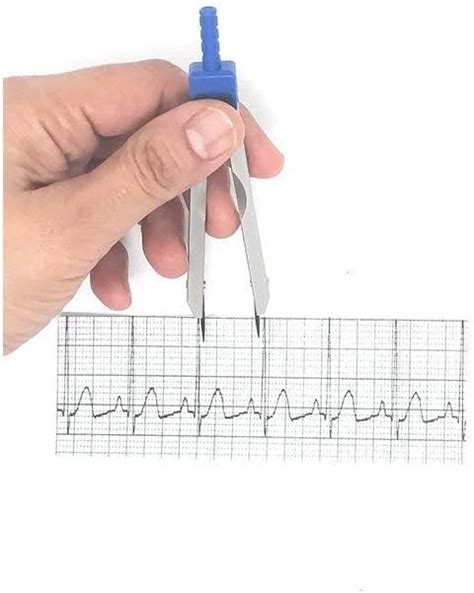 Ekg Ecg Caliper Electrocardiograma Divisor Azul Yaxa Store