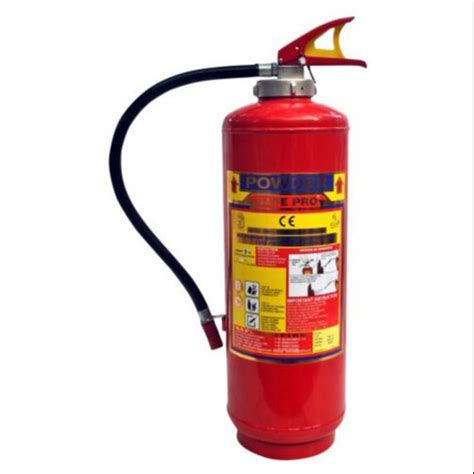 Safe Pro Mild Steel Cylinder Spf 6bc Powder Fire Extinguisher For Office Capacity 6 Kg At