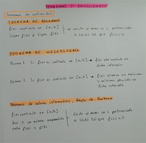 Profesor On Twitter Rt Teoremas De Matem Ticas Bachillerato