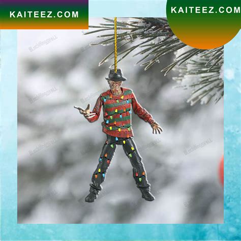 Freddy Krueger With Claws LED Lights Horror Christmas Ornament - Kaiteez