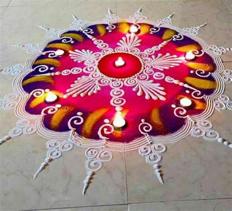 Karwa Chauth And Diwali Special Rangoli Design