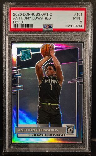 8434 Anthony Edwards 2020 21 Donruss Optic Holo Prizm Rated Rookie 151