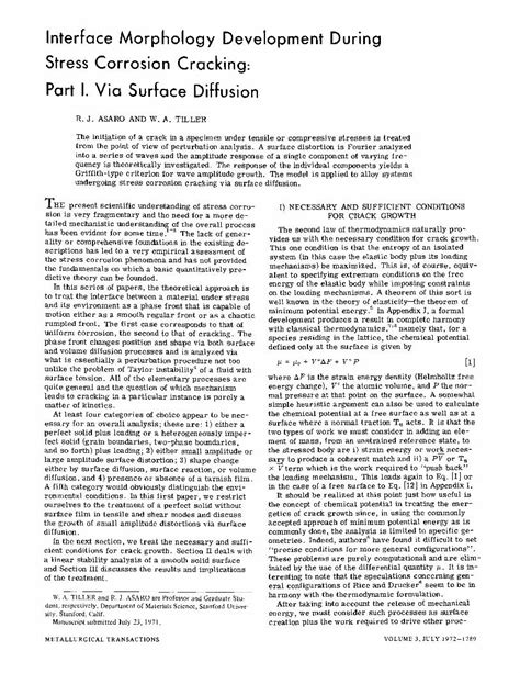 Pdf Interface Morphology Development During Stress Corrosion Cracking