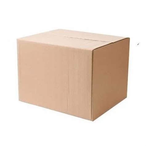 Cardboard Rectangle 9 Ply Corrugated Packaging Box Box Capacity 20 25