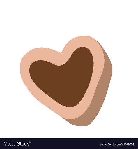 Heart Shaped Christmas Cookie Clip Art Royalty Free Vector