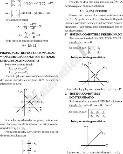 Sistemas De Ecuaciones Lineales Con Dos Incognitas Y Sus MÉtodos De