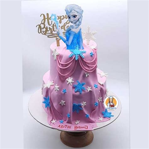 Elsa Two Tier Cake Magic Bakers Delicious Cakes