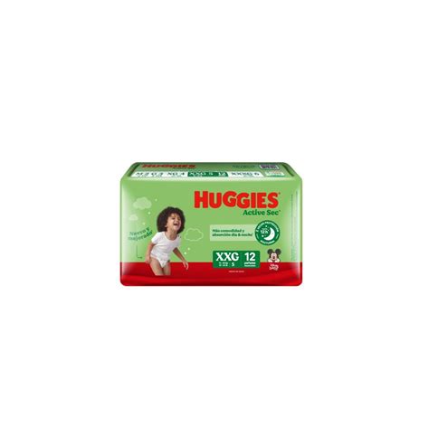 Pañales Desechables Huggies Active Sec XXG 156 UN