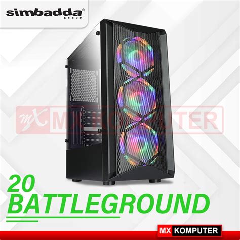 Jual Simbadda Battleground Casing Atx Matx Tempered Glass Gaming