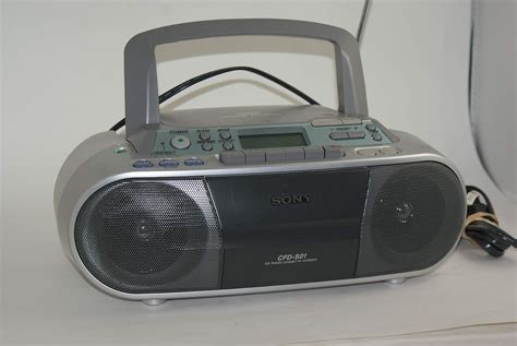 Sony Cfds01 Cd Radio Cassette Recorder Silver Electronics