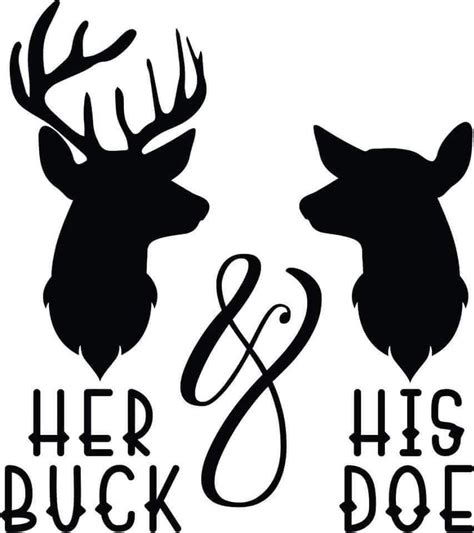 Pin by Kaylee Robarge on svg | Buck silhouette, Buck and doe, Buck