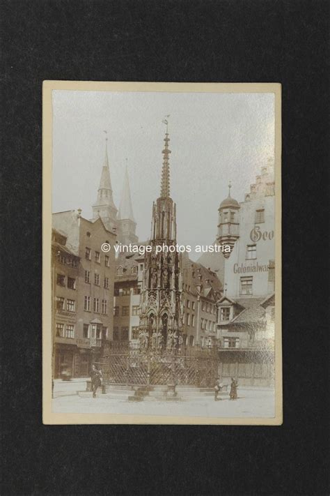 Kabinettfoto Brunnen Anonym N Rnberg Wiener Werkst Tte Postkarten