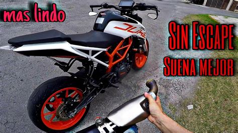 Mejor Sonido Ktm Duke 390 Sin Escape Youtube