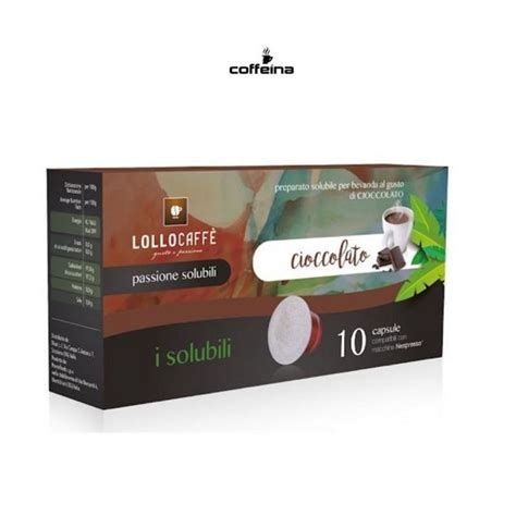 Capsule Lollo Caff Cioccolato Passione Solubili Compatibili Nespresso