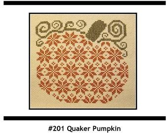 Cross Stitch Pattern Pdf Emailed Autumn Fall Halloween Pumpkin Etsy