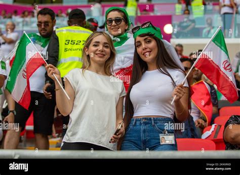 Qatar 25th Nov 2022 The Iranian Fans During The Fifa World Cup Qatar 2022 Group B Match