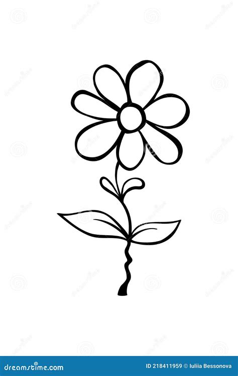 Flower Black And White Clip Art